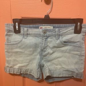 Levi's Shorty Short Light Wash Size 12 (Children's)